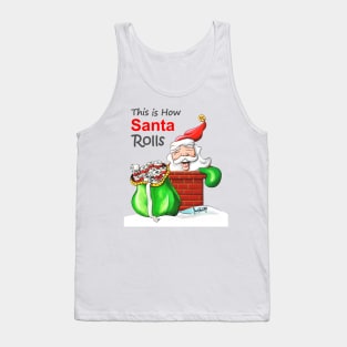 Santa Claus with Toilet Paper Gift V2 Tank Top